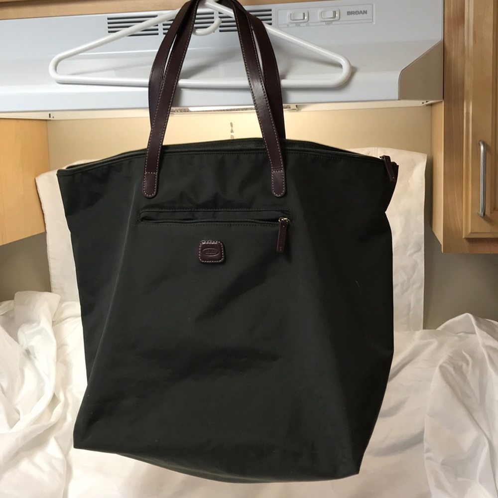 BRICS.  Milano tote bag AND shoulder bag.  Green.